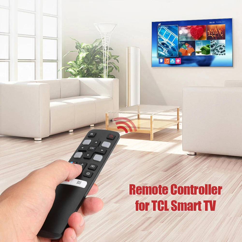 Eredeti TV Távirányító RC802V FMR1 Csere Controller For TCL TV 65P8S 55P8S 55EP680 50P8S 49S6800FS 49S6510FS Kép 1
