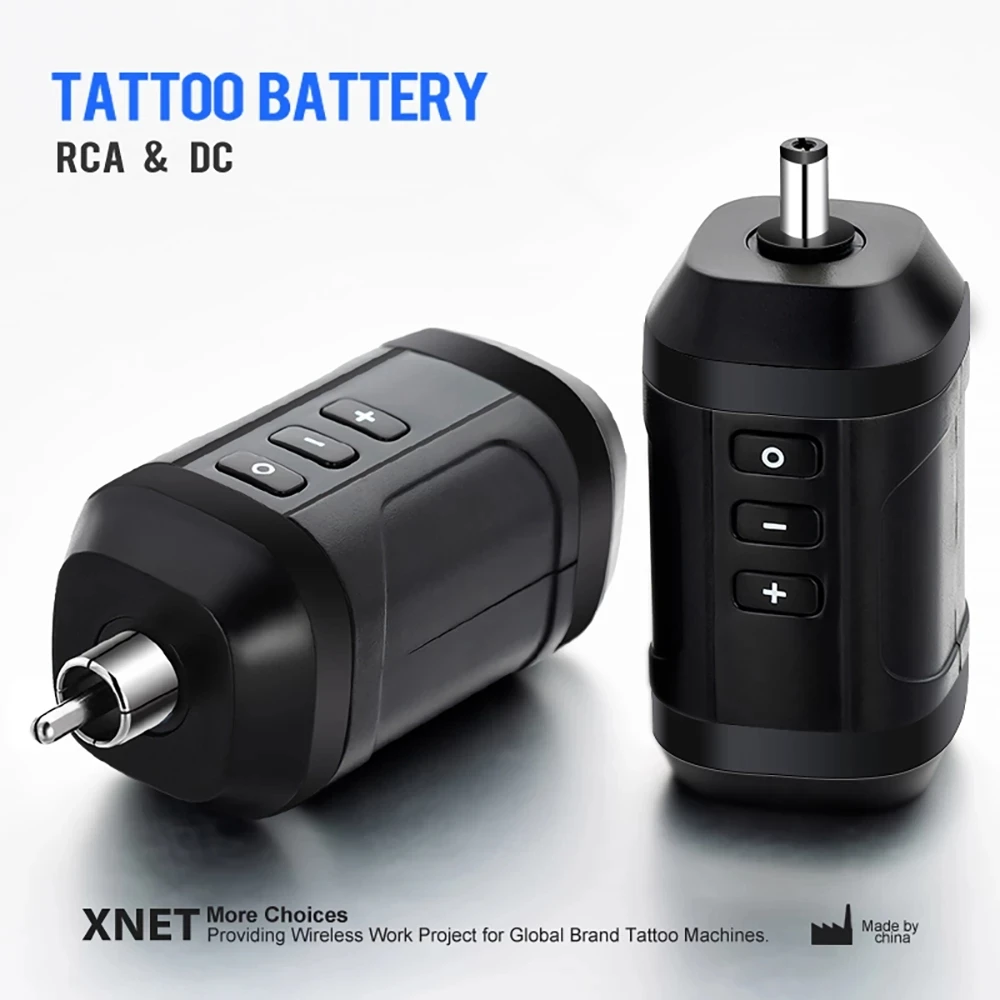 XNET G3 Hordozható, Vezeték nélküli, Tetoválás akkumulátor RCA AUDIO DC Csatlakozó Tetoválás Tápegység Gyors Chargering a Rotary Tetováló Gép Kép 1