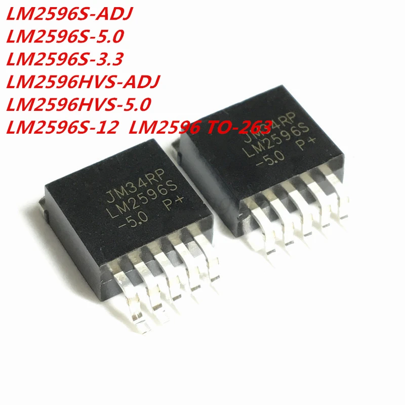 5db/sok LM2596S-5.0 LM2596S-3.3 LM2596S-12 LM2596S-ADJ LM2596HVS-5.0 LM2596HVS-ADJ LM2596S LM2596HVS Buck szabályozó chip Kép 1