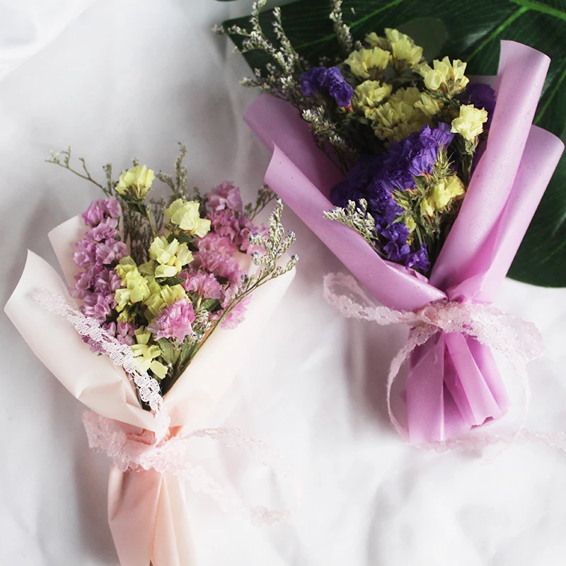 Mini Vegyes Csokor Szuvenír Szárított Virágok, Ajándék Doboz, Töltő, Szárított Virág, Száraz Növények Esküvő Ajándék Kézműves Diy Tartozékok Kép 1