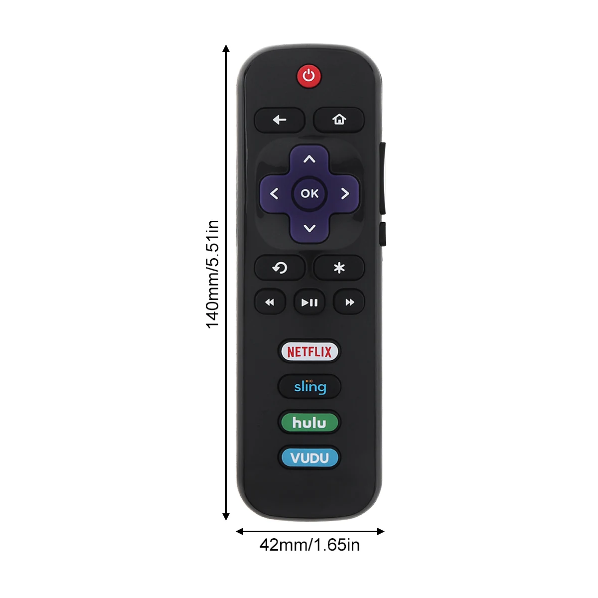 RC280 RC282 Univerzális TV Távirányító Alkalmas a TCL Roku Smart LED TV Netflix Parittya Hulu a Gomb LED Smart TV Kép 1