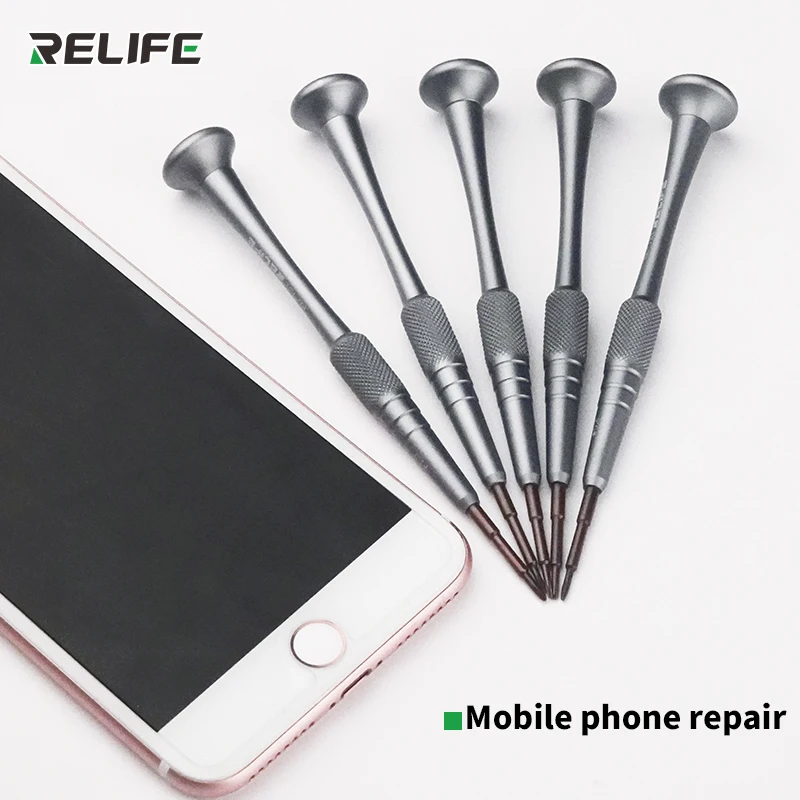 RELIFE RL-721 Precíziós Csavarhúzó IPhone Huawei Mobiltelefon Javítás Nyitó Csavarhúzó Készlet, Mágneses Kép 1