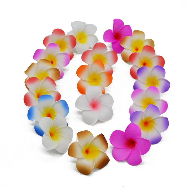 20db Plumeria Hawaii Hab Frangipani Virág Mesterséges Selyem Hamis TOJÁS, Virág, Esküvői Party Dekoráció Kép 1