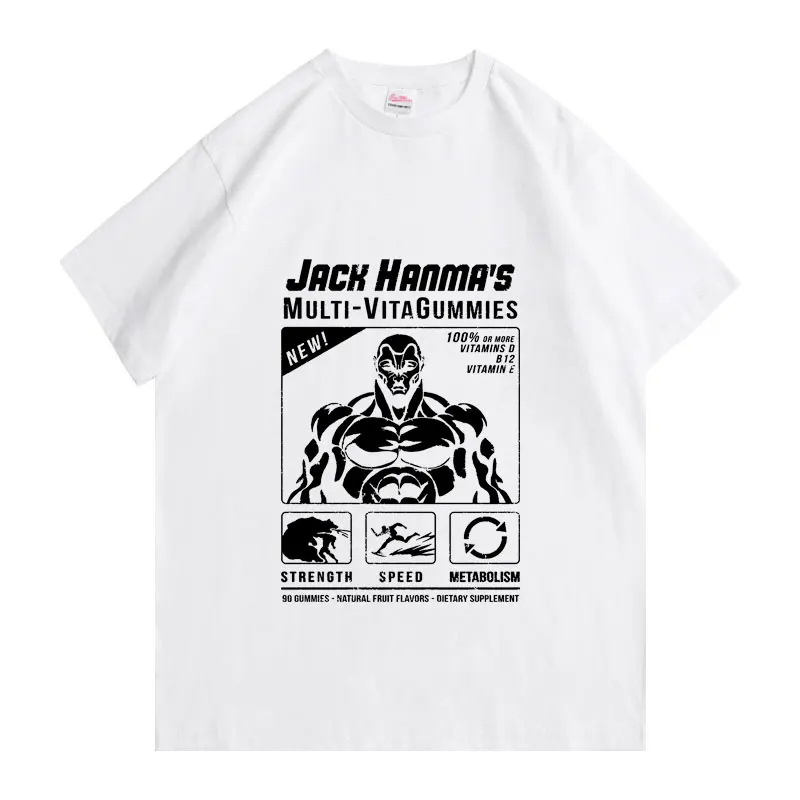 Baki A Tetőre Manga Grafika Nyomtatás póló Férfi ruházat Hanma Yujiro Japán Anime Pólók Felsők Anime Férfi Pamut Póló Rövid Ujjú Kép 1