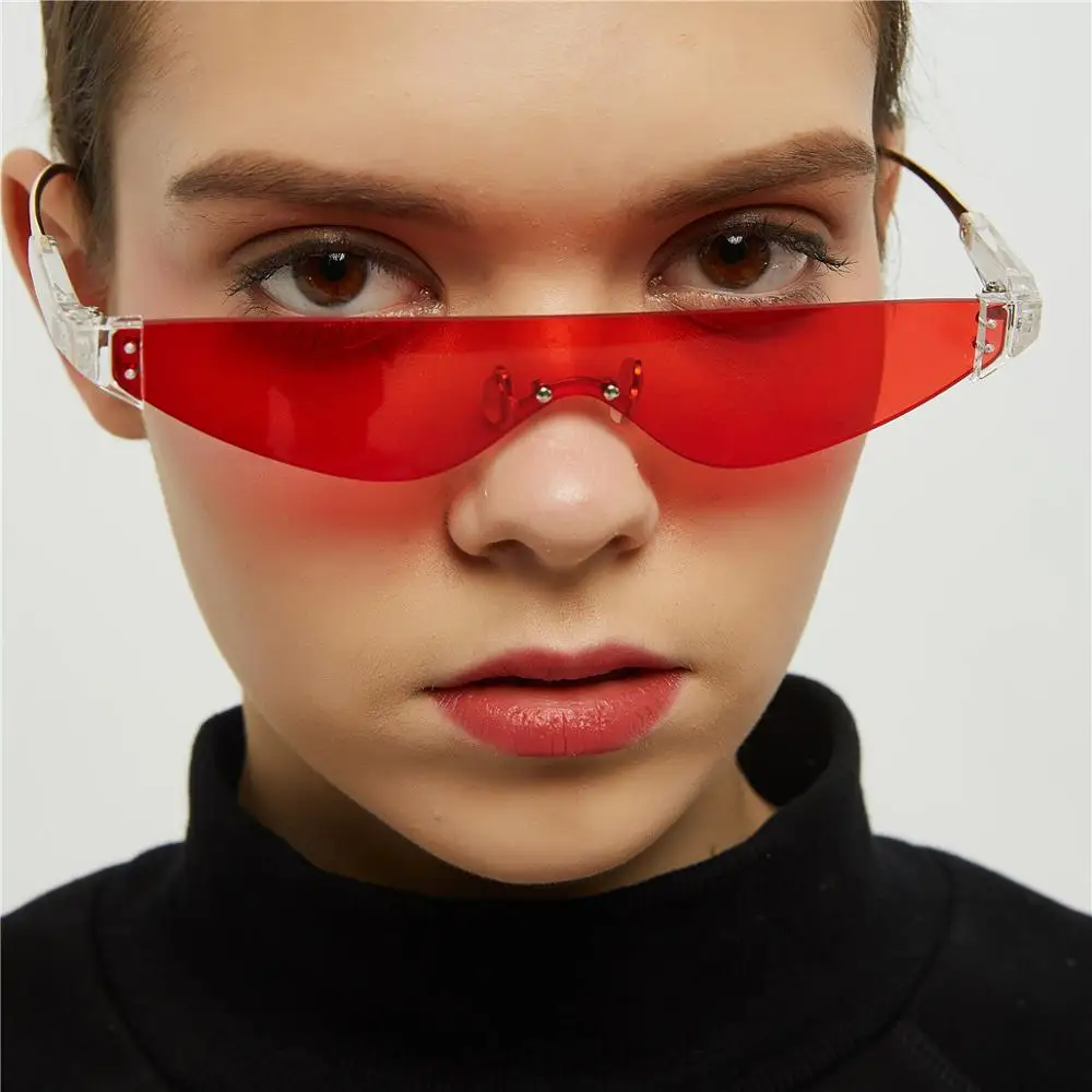 JASPEER Keret nélküli Napszemüveg Nők 2019 Háromszög alakú Kis Vintage Napszemüveg Luxus Retro Férfi napszemüvegek Márka Tervezője Szemüveg Kép 1