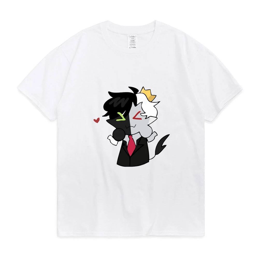 Ranboo A Szeretett Merch Póló CuteGraphic Print póló Férfi Női Kosztüm, Alkalmi Tshirt Rövid Ujjú Nyári Streetwear Tees Kép 1