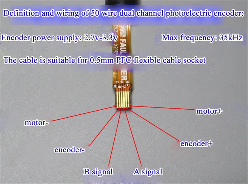 Használt DC4.2V 0,5 W 14300rpm 0.631 mNm 8 mm-es precíziós mini ritka fém kefe szervo motor AB kódoló A robot Kép 1