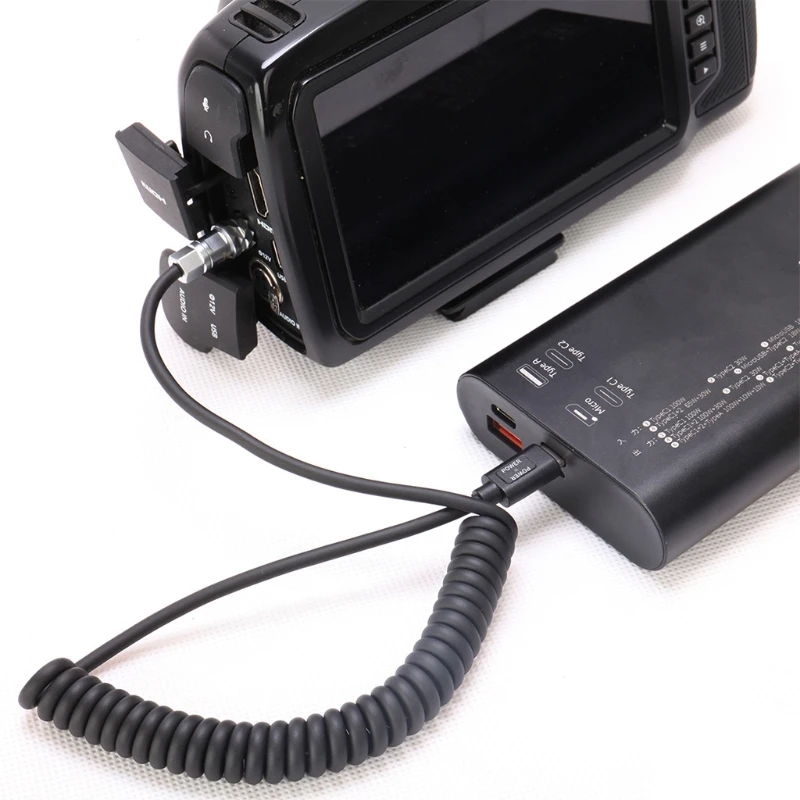 Vak Erő Cső hálózati Kábel BMPCC Hatalom A Fényképezőgép USB-C PD 16V Pocket Cinema Camera 4K C-Típusú Kábel Kép 1