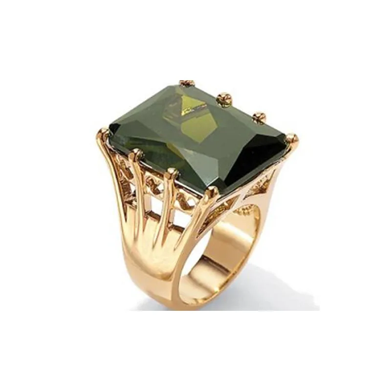 Női Zöld Smaragd Gyűrű, Romantikus, Klasszikus Csepp Gyűrű, Valentin Napi Ajándék, Divatos Temperamentum Zafír Ékszerek Kép 1