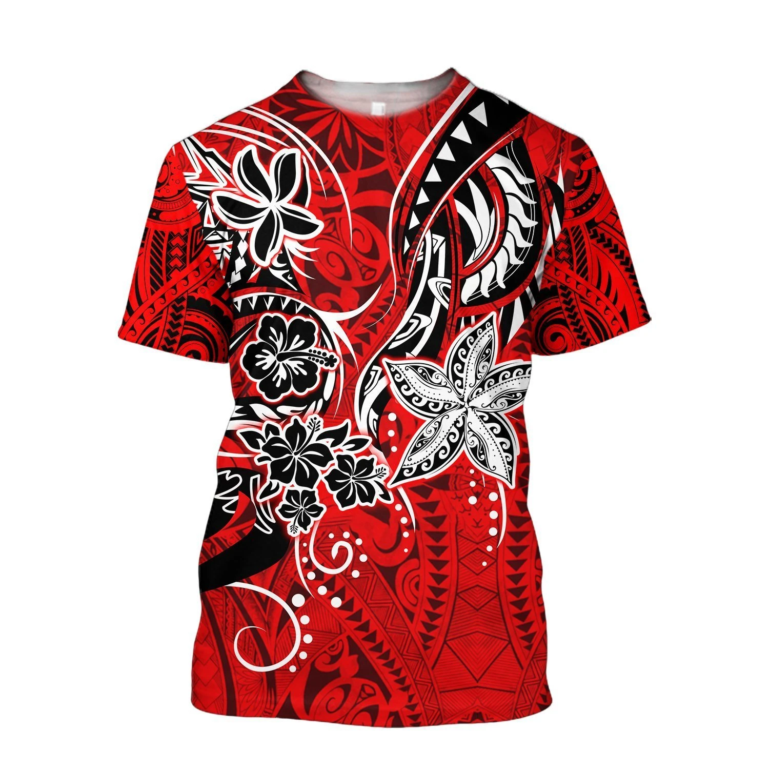 Pohnpei Polinéz Emellett a 3D Nyomtatás Nagy Méret T-shirt Harajuku Alkalmi, Rövid Ujjú T-shirt, Póló, Felső, Uniszex TX-22 Kép 1