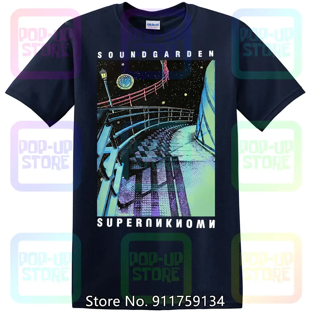 Soundgarden Superunknown póló 1994 Vtg Fekete Póló Pamut Kerek nyak S-3XL Kép 1