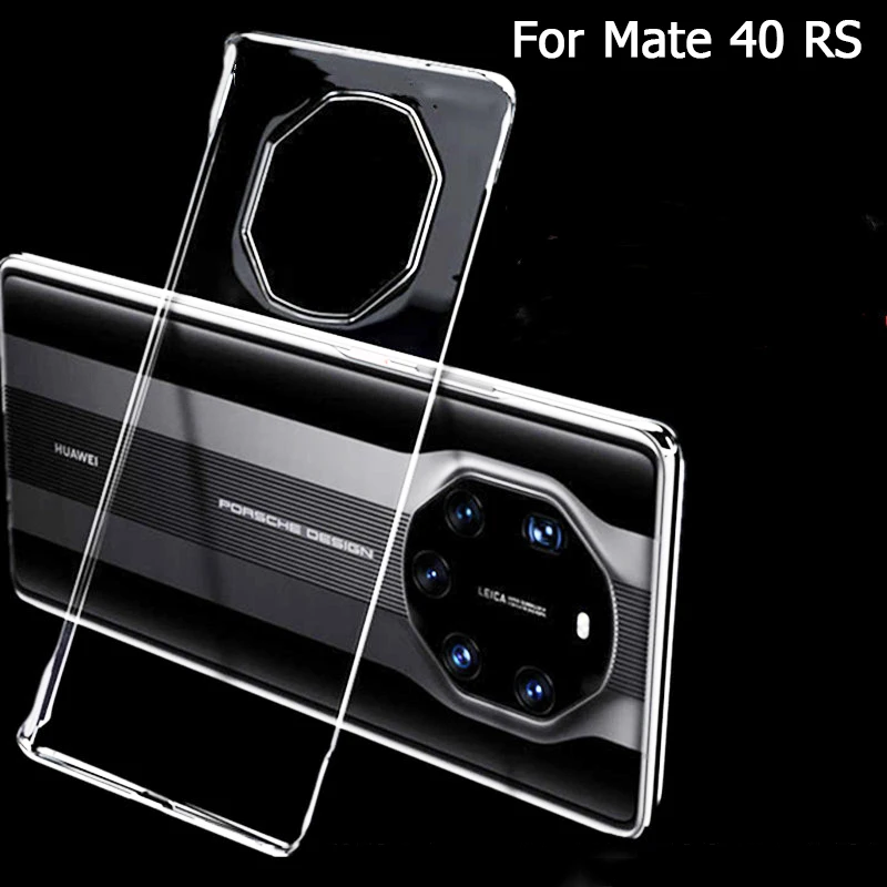 Ultra Világos, Vékony keret nélküli Telefon Esetében A Huawei Mate40 Haver 40 RS 40E Pro Plus Átlátszó PC Hátsó Kamera Védő Fedelet Shell Kép 1