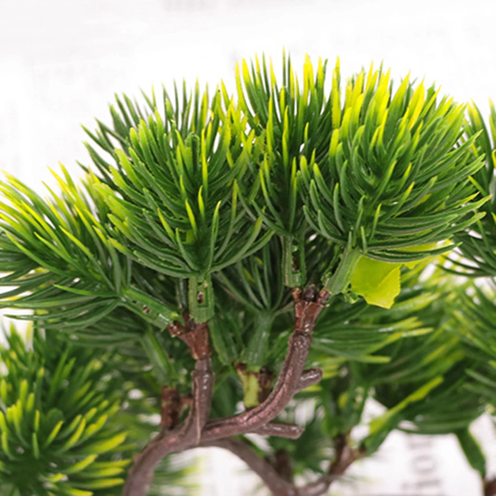 Mesterséges Cypress Levél Fenyő Ág Haza Nappali Szimuláció Zöld Növény Szekrény, Erkély Kerti Dekoráció Hamis Fenyő A Tű Kép 1
