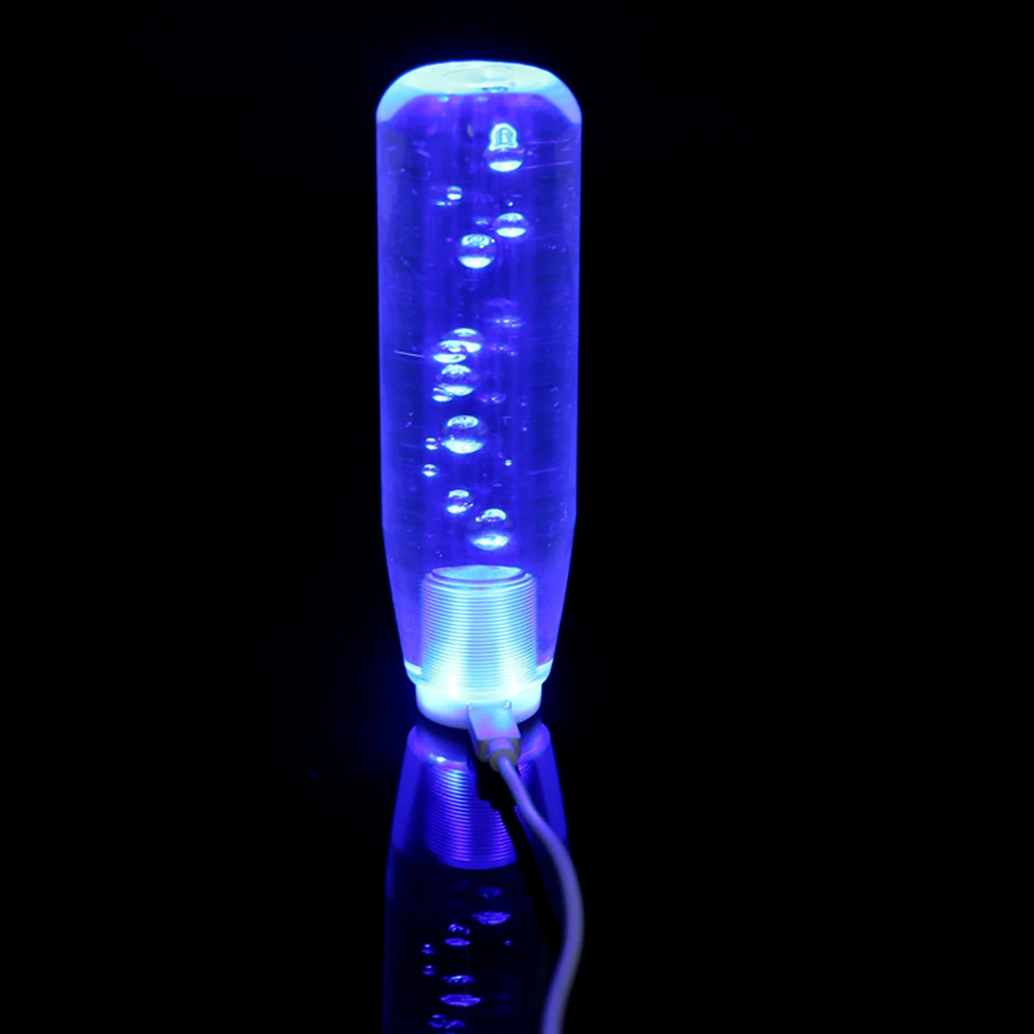 10/15/20/25 CM LED színváltó Kristály Buborék sebességváltási Gomb Kézi Váltó Bottal, 2 USB Töltő Kép 1