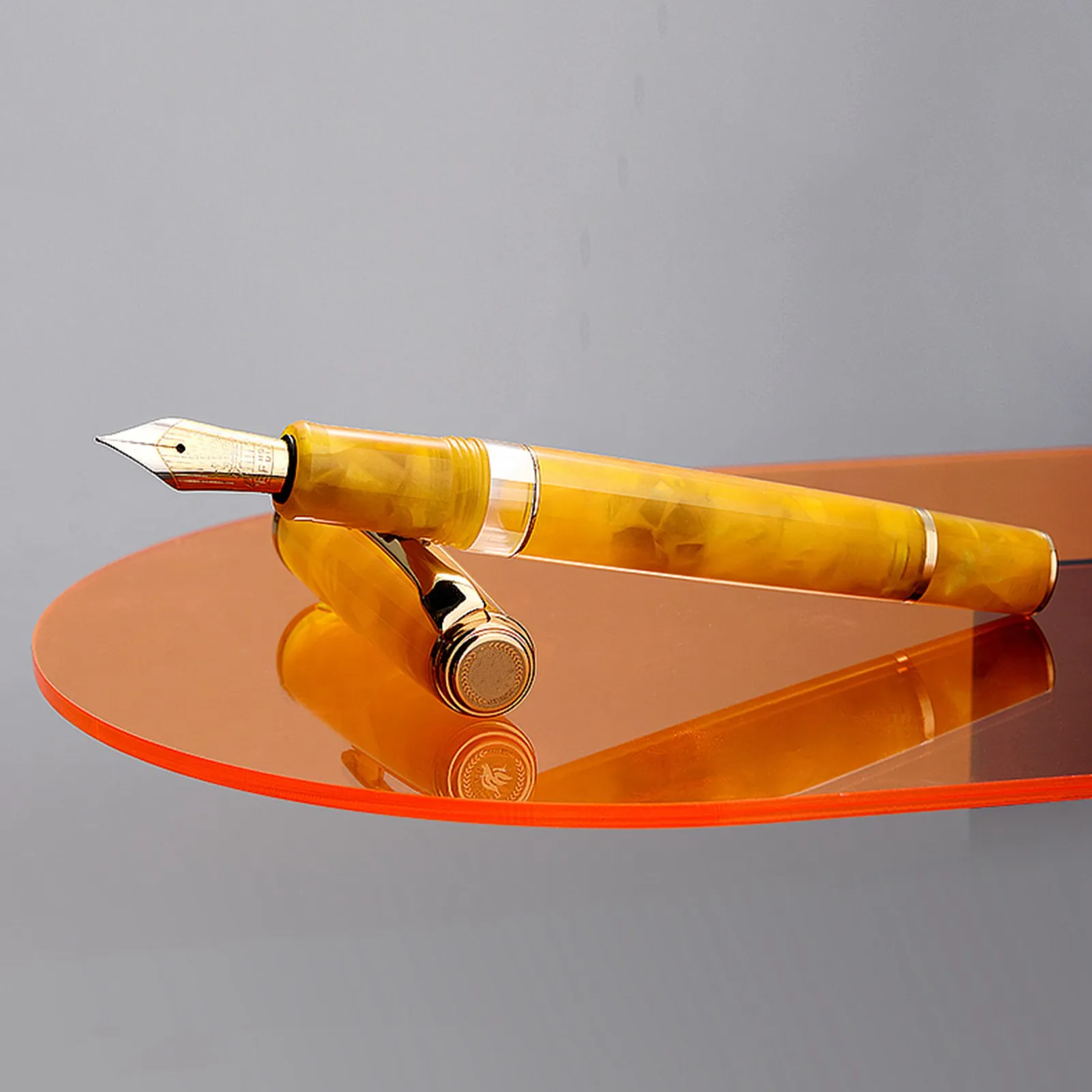 Hongdian N1S töltőtollat, dugattyús akril gyanta toll kalligráfia kitűnő tanuló üzleti, irodai ajándék retró tollak 0.5 mm-es EF nib Kép 1