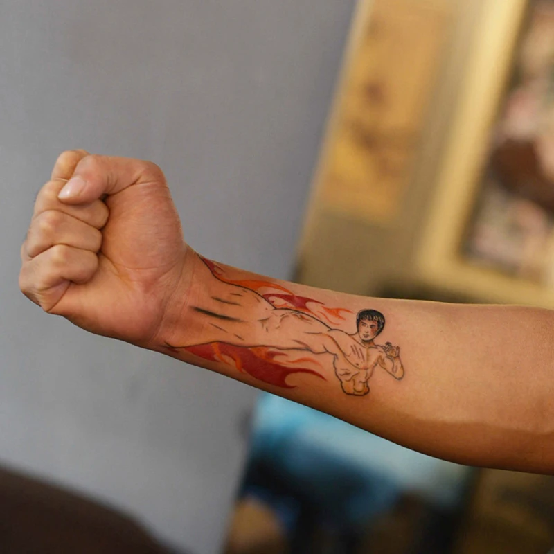 Szexi Rose Ideiglenes Tetoválás A Nők, Férfiak, Kar, Láb Tetoválás Matrica Vízálló Test Festészete Realista Hamis Tetoválás, Nagykereskedelmi Kép 1