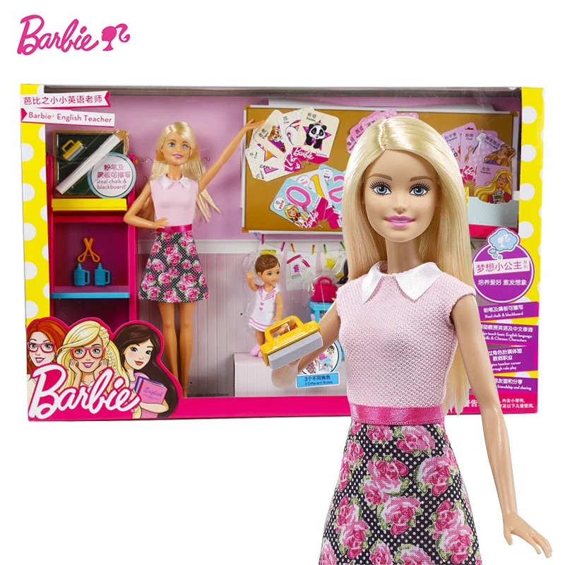 Barbie Engedélyezze a Márka Legújabb Álmok angol Tanár Munka elméleti, mind a Diák Kislány Szülinapi Ajándék Barbie Boneca FFB19 Kép 1