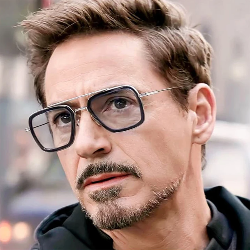 Tony Stark Luxus Férfi Pilóta Napszemüvegek Férfi Polarizált Photochromic Napszemüveg Fém Vezetési Szemüveg Vezetők Szemüveg Oculos De Sol Kép 1