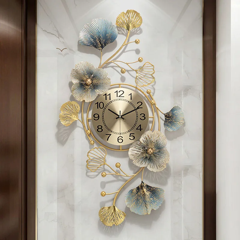 Luxus Led-Modern Falióra Csendes Ipari Nagy Fém Konyhai Falióra Modern Design Reloj De Olyan Mechanizmus Óra Kép 1