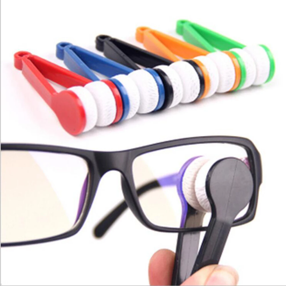 Szemüveg Tisztító Kefe Törölje Szuper Puha Mikroszálas Többfunkciós Hordozható Szemüveg Törölje Tisztább kétoldalas Szemüveg Ecset Kép 1