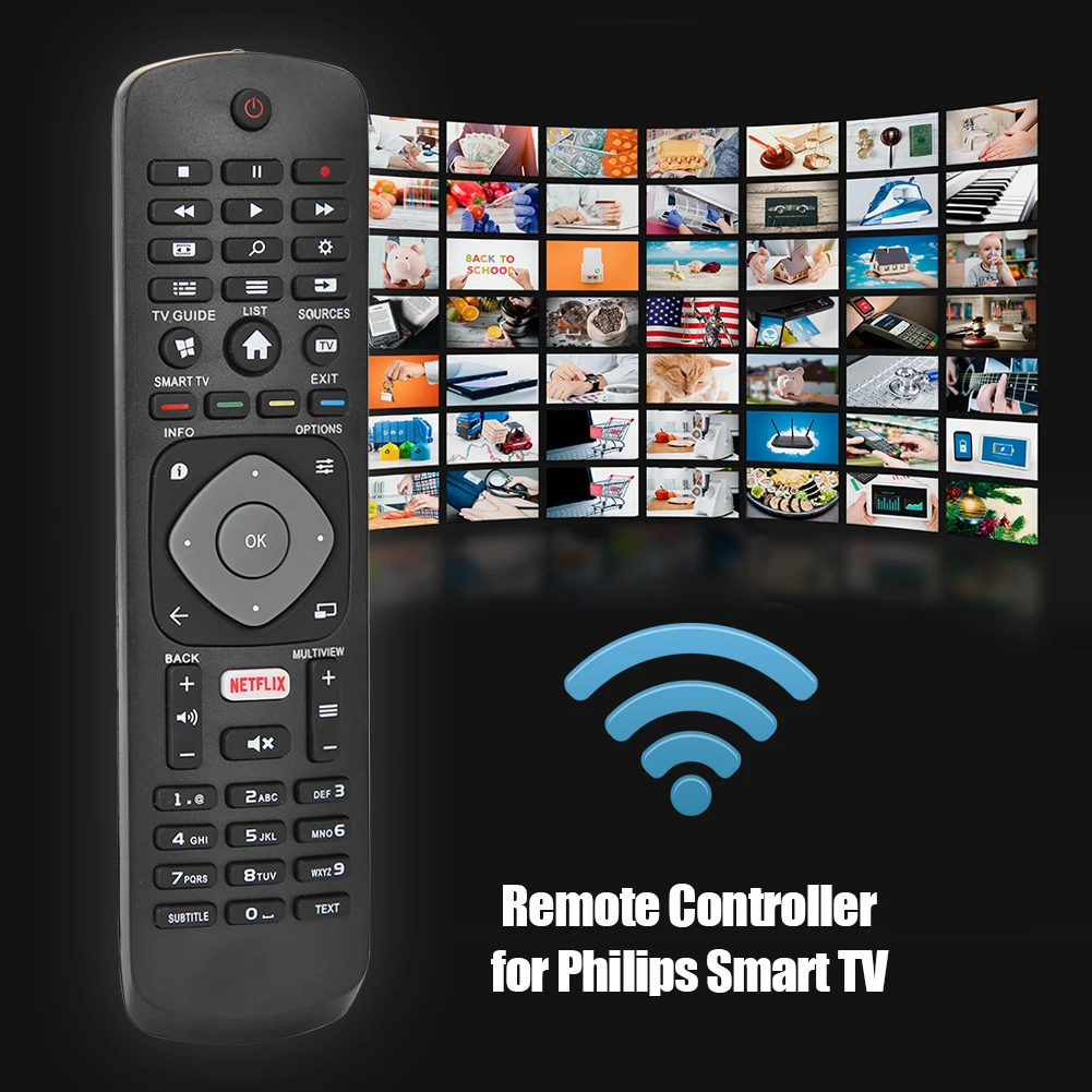 Új TV Távirányító Helyettesítő Távirányító PHILIPS Smart TV a NETFLIX APP HOF16H303GPD24 Háztartási Távirányító Kép 1