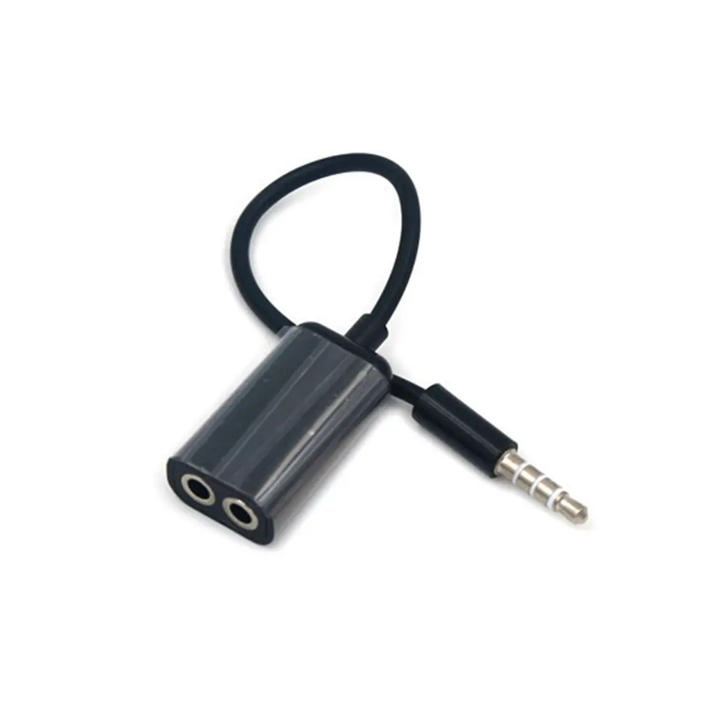 1 2 3,5 mm-es Sztereó Audio Splitter Férfi Fülhallgató Fülhallgató Mikrofon Adapter Kapcsolja be Vezeték Csatlakozó Átalakító Kép 1