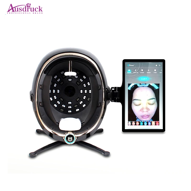 Legújabb BitMoji AI Okos Bőr Érzékelő 8 Spektrum Digitális Magic Mirror Bőr Analyzer Érzékelő Tesztelő arcbőr Kamera Gép Kép 1