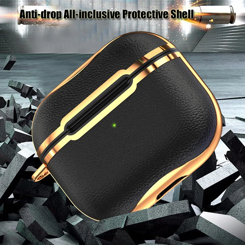 2021 Új Luxus Esetében Airpods 3 Hordozható védőburkolat Shell a Karabiner Töltés Lyuk Airpods 3 Bluetooth Headset Kép 1