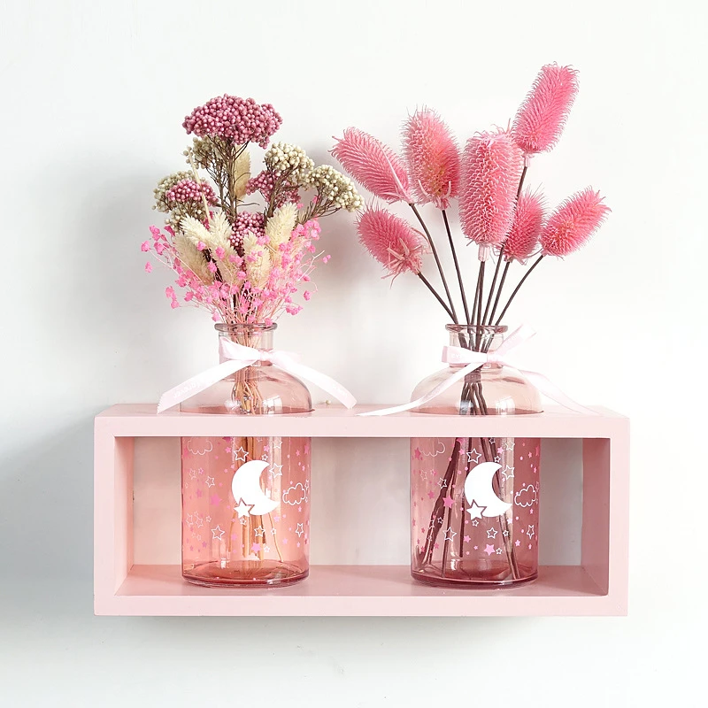 Rózsaszín Szoba Decor Mesterséges Levelek Tartósított Növény, Száraz Virág,Ajándék Aranyos Esztétikai Hálószoba Deco Diy Ház Kézműves Fél Decoracao Kép 1