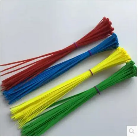 5*500mm Színes kábel nyakkendő kötegelő magas hőmérsékletű ellenálló kábel nyakkendő, öv, 100-AS Kép 2