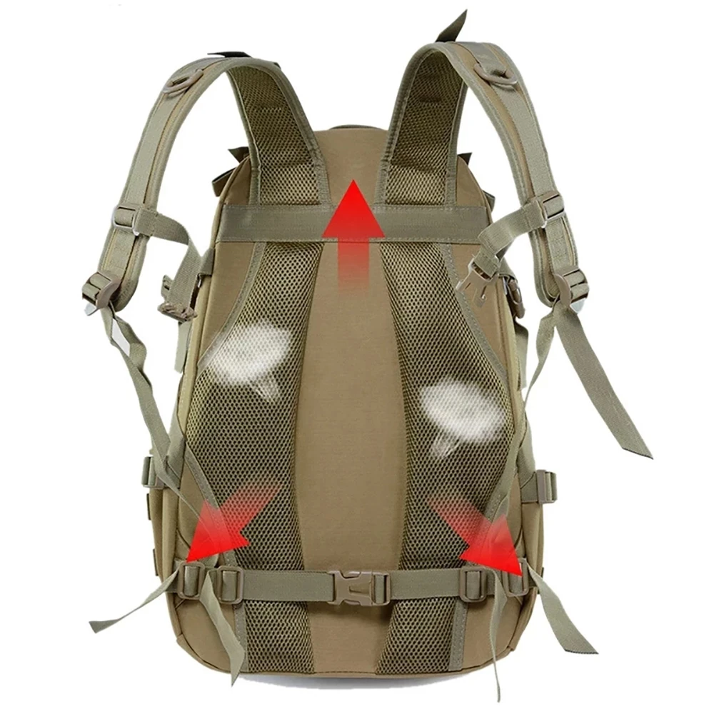 40L kemping hátizsák, férfi utazótáska, taktikai katonai hegymászás hátizsák, hegymászás, illetve trekking hátizsák Kép 2