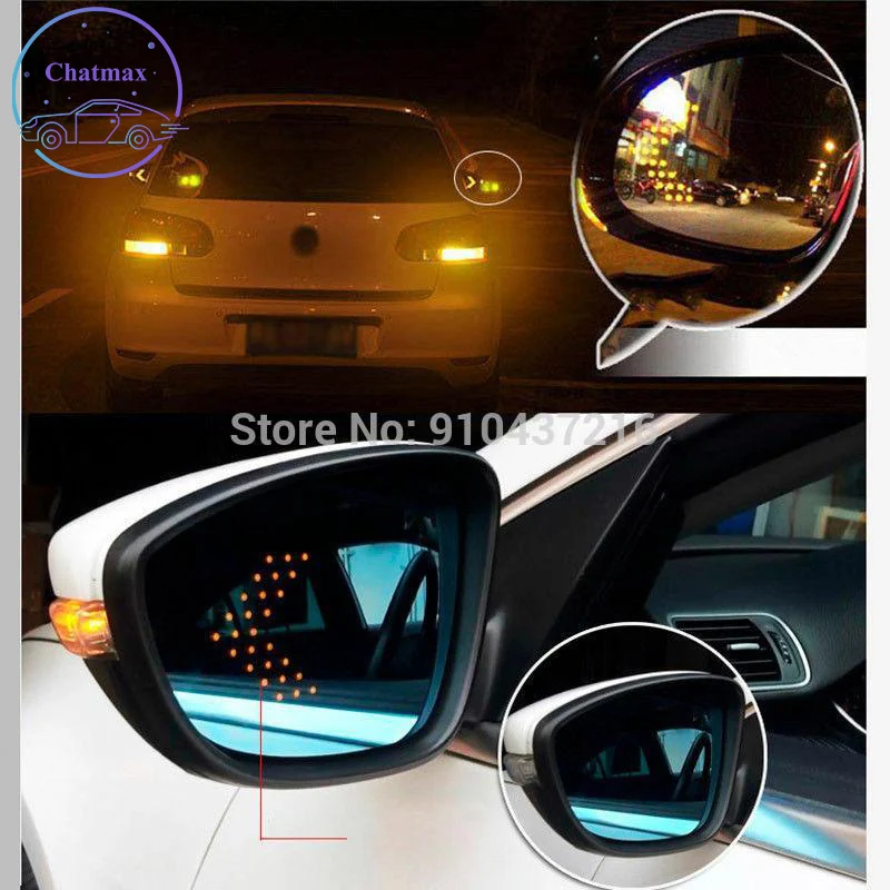 Sideview Visszapillantó Tükör Lencse Testre A Mercedes-Benz Minden Sorozat E GLC ML Kék Üveg Fűtés lámpa LED-es, Nagy Látomás Kép 2