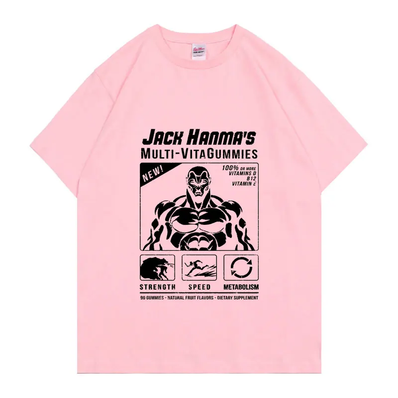 Baki A Tetőre Manga Grafika Nyomtatás póló Férfi ruházat Hanma Yujiro Japán Anime Pólók Felsők Anime Férfi Pamut Póló Rövid Ujjú Kép 2