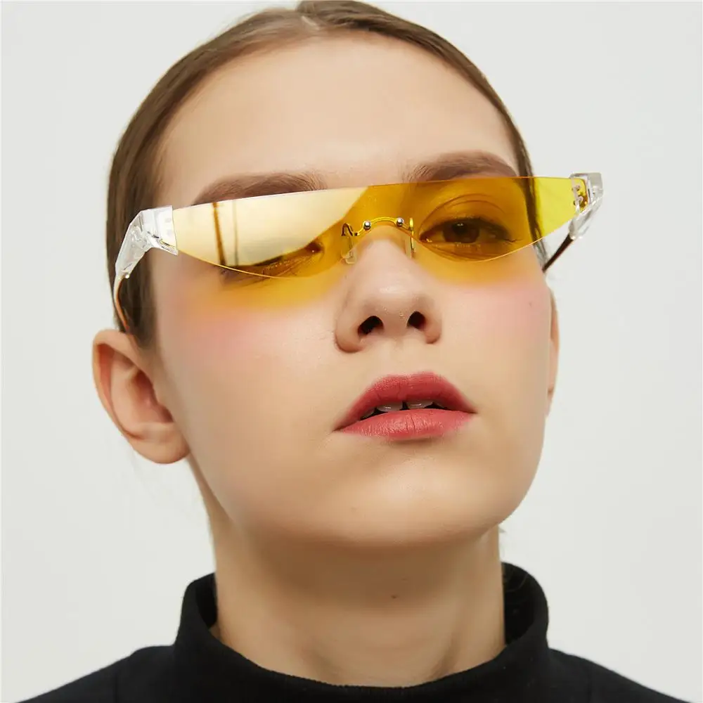 JASPEER Keret nélküli Napszemüveg Nők 2019 Háromszög alakú Kis Vintage Napszemüveg Luxus Retro Férfi napszemüvegek Márka Tervezője Szemüveg Kép 2