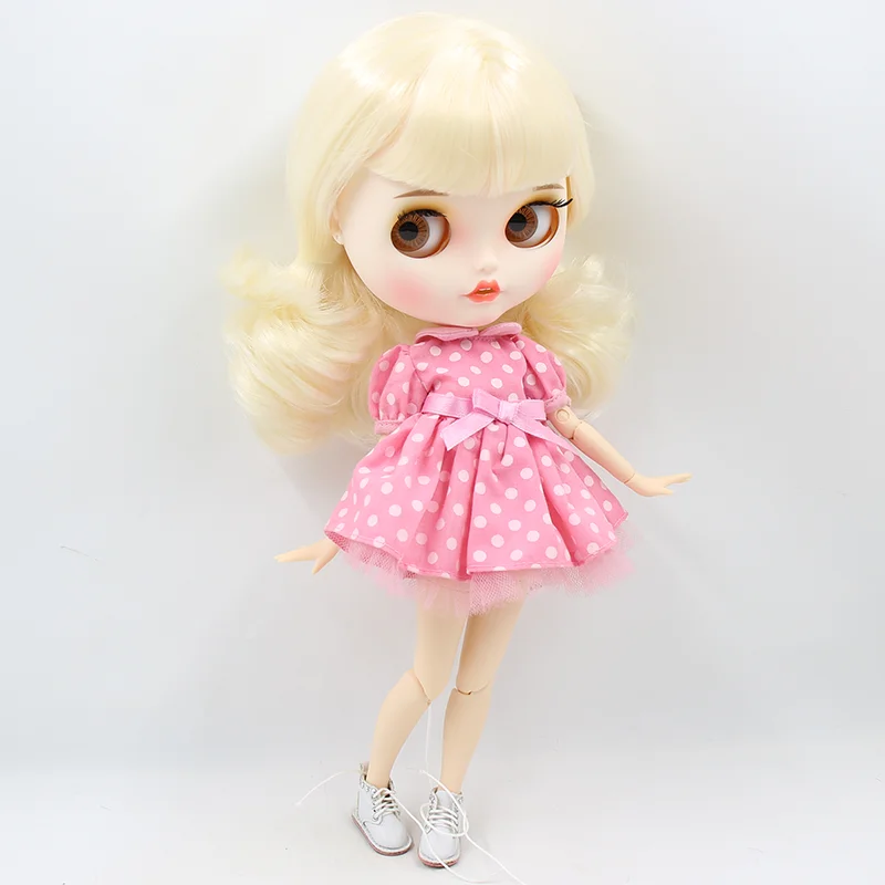 JEGES DBS Blyth baba licca rózsaszín ruha, aranyos lila ruha zöld ruhát anime lányok ajándék szoknya Kép 2