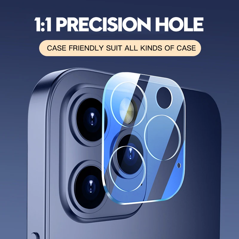 Kamera Edzett Üveg iPhone 11 12 Pro képernyővédő fólia XR X XS Max 7 8 Plusz SE 2020 Teljes Borító Lencséjét Védő Üveg Film Kép 2