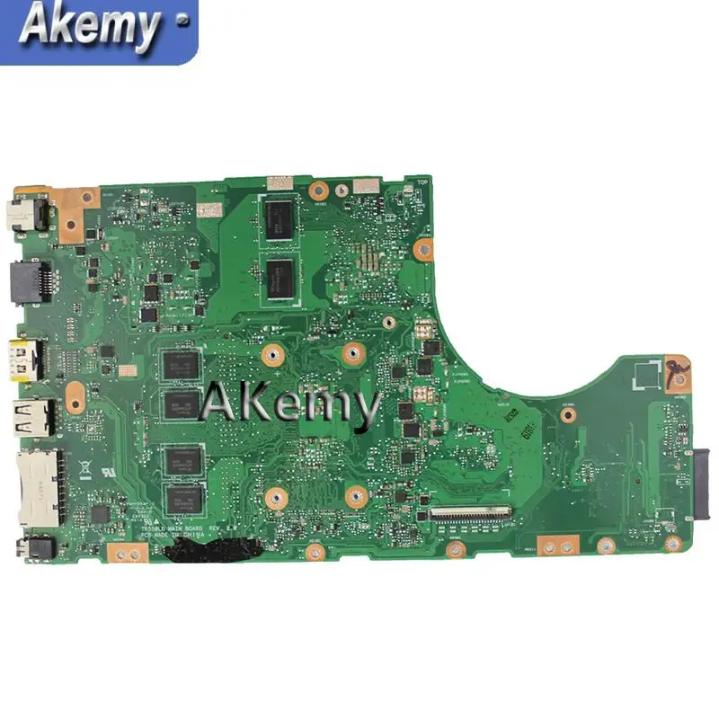 AK TP550LD Laptop alaplap az ASUS TP550LD TP550LA TP550L TP550 Teszt eredeti alaplapja DDR3L 4G RAM I3-4010U GT820M Kép 2