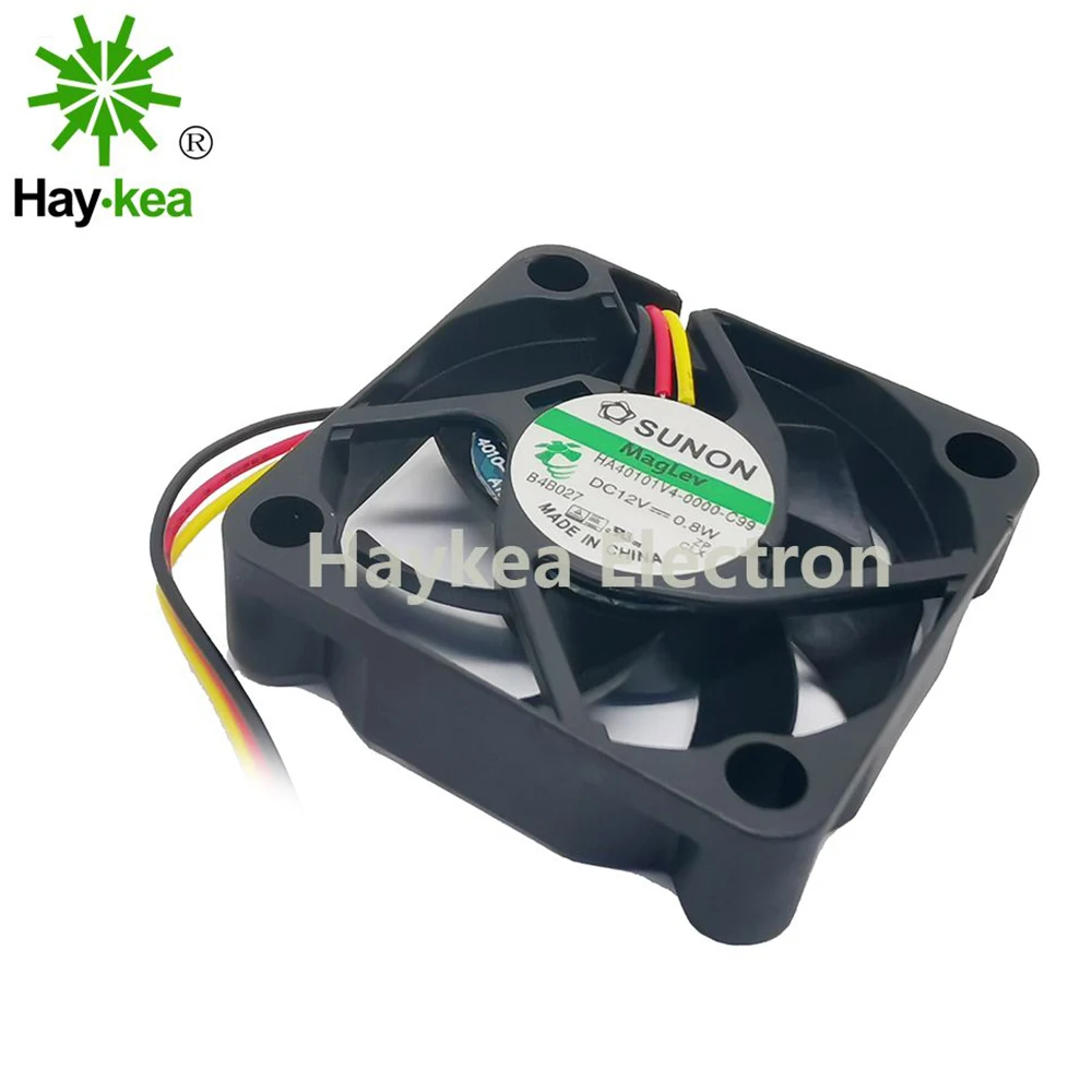 A Sunon HA40101V4-0000-c99 4010 40MM 4CM 40*40*10 Hűtő ventilátor 12V 0,8 W 0.06 3 pin-vagy 2-pin Támogatás velocimetry HA40101V4 Kép 2