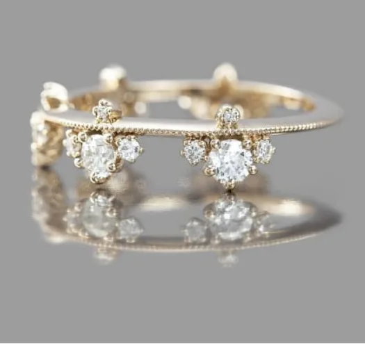 Esküvői Zenekar Rose Arany Gyűrű Luxus Márka Eljegyzési Luxus Gyűrű Rozsdamentes Acél Nagykereskedelmi Ígéret Gyűrű A Nők Számára A Szerelem Gyűrűje Kép 2