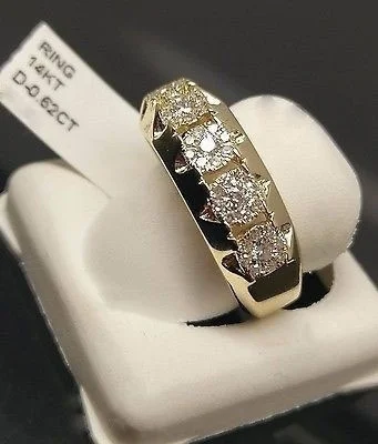 Divat Arany színű Gyémánt Zenekar Tenisz Pinky Gyűrű Évforduló Ajándék, Eljegyzési Gyűrűk, Ékszerek Kép 2