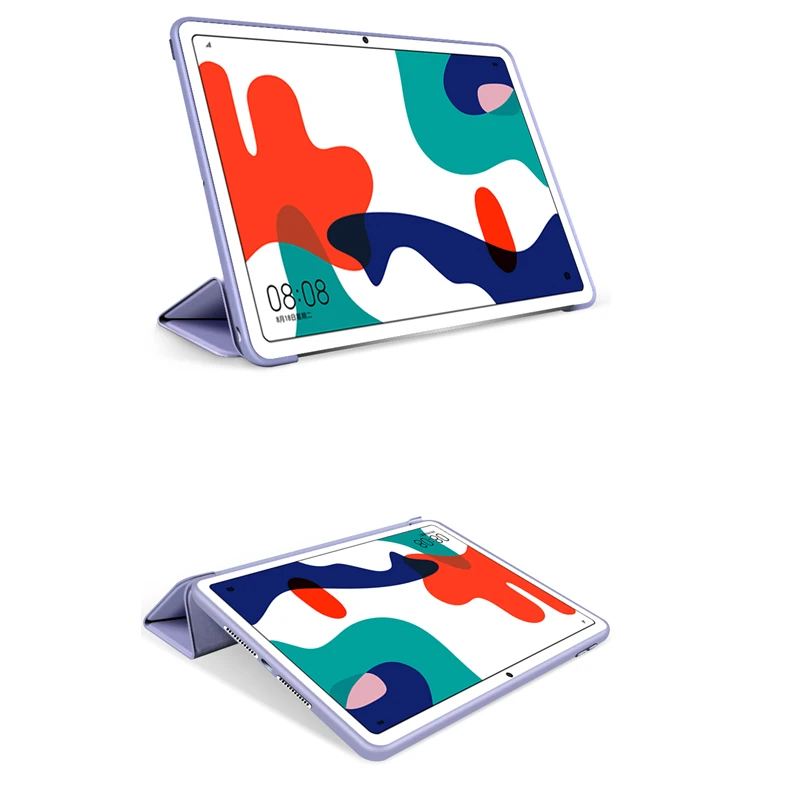 A Huawei MatePad 10.4 2020 Esetben, Tablet, Okos PU Bőr Flip Folio Stand Fedezni Matepad 10.4 BAH3-W09 BAH3-AL00+Fólia+Ceruza Kép 2