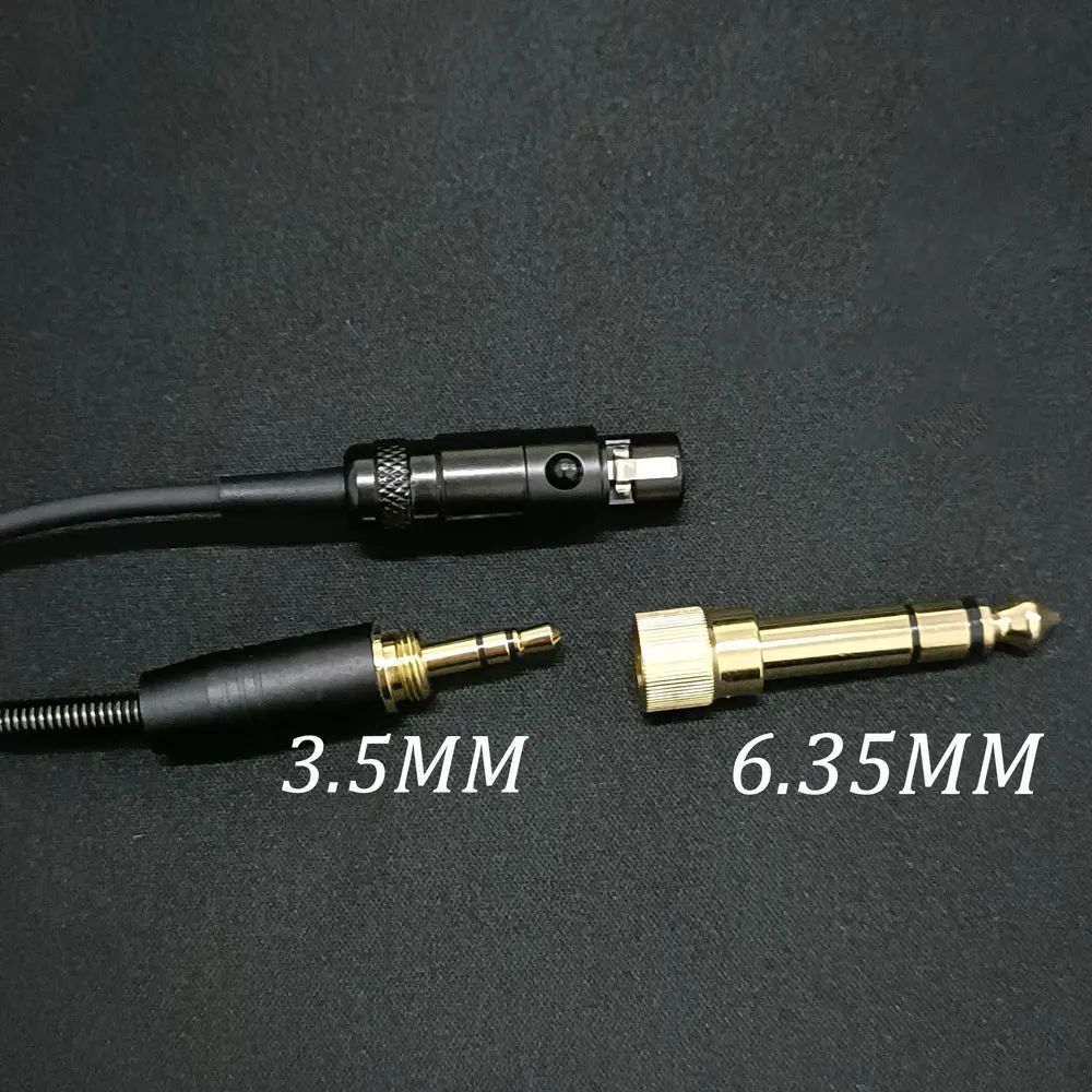 Új Tavasz Fejhallgató Kábel AKG K240 K702 Q701 K271 K267 K712 k550 mkiii Headset Audio Vezeték 6.35 / 3.5 mm Férfi Mini XLR Kép 2