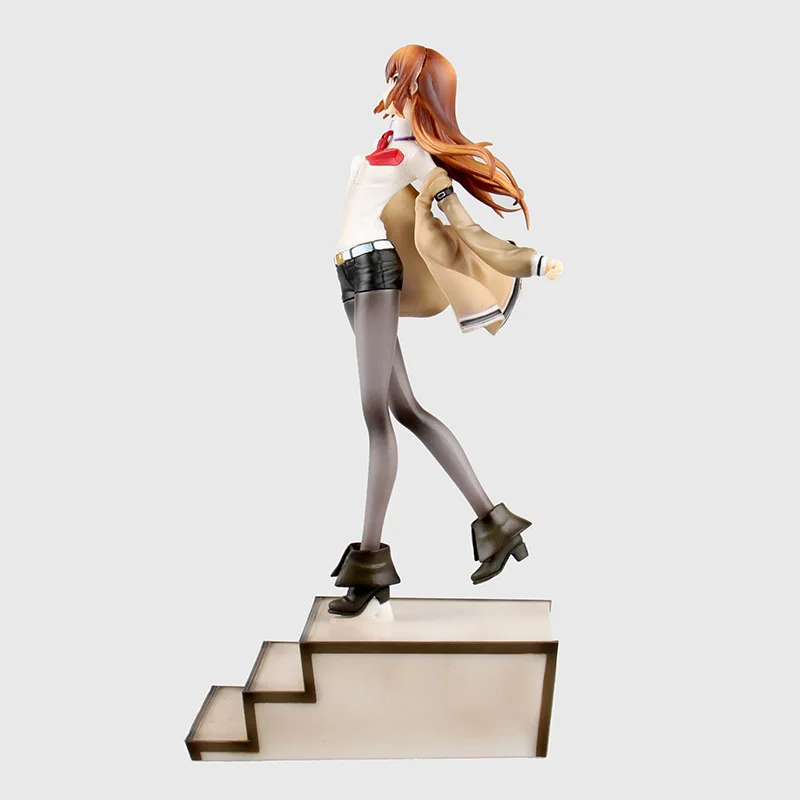 Anime Steins Gate Makise Kurisu Laboratóriumi Tag 1/8 Méretarányú Prepainted PVC Figura Gyűjtemény Modell, Gyerek Játékok, Baba 25 cm Kép 2
