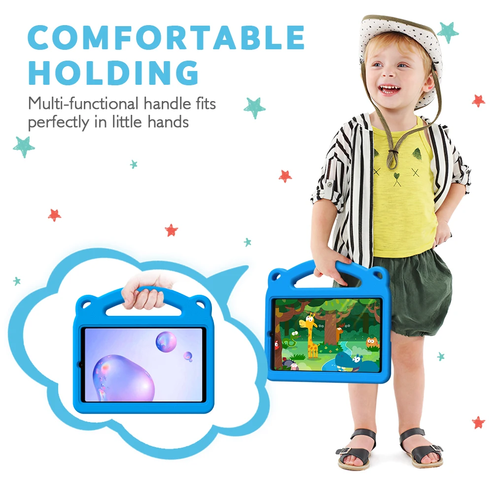 MoKo Esetben a Samsung Galaxy Tab Egy 8.4 Hüvelyk 2020,rázkódásálló Protable Gyerekek-Barátságos Medve Minta EVA Fedelet Kézzel-Grip Állvány Kép 2