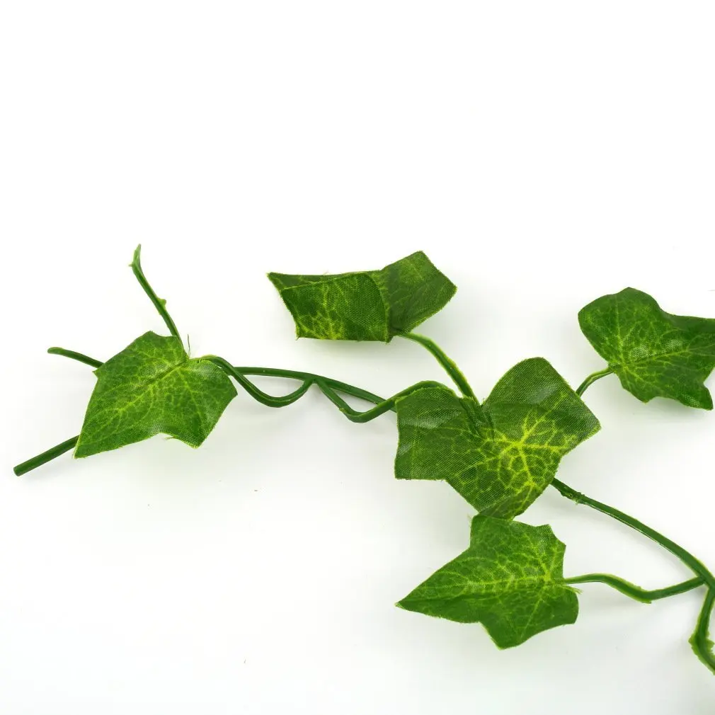 2M Mesterséges Ivy green Leaf Garland Növények Szőlő Hamis Lombozat, Virág lakberendezés Műanyag Mesterséges Virág Rattan string Kültéri Kép 2