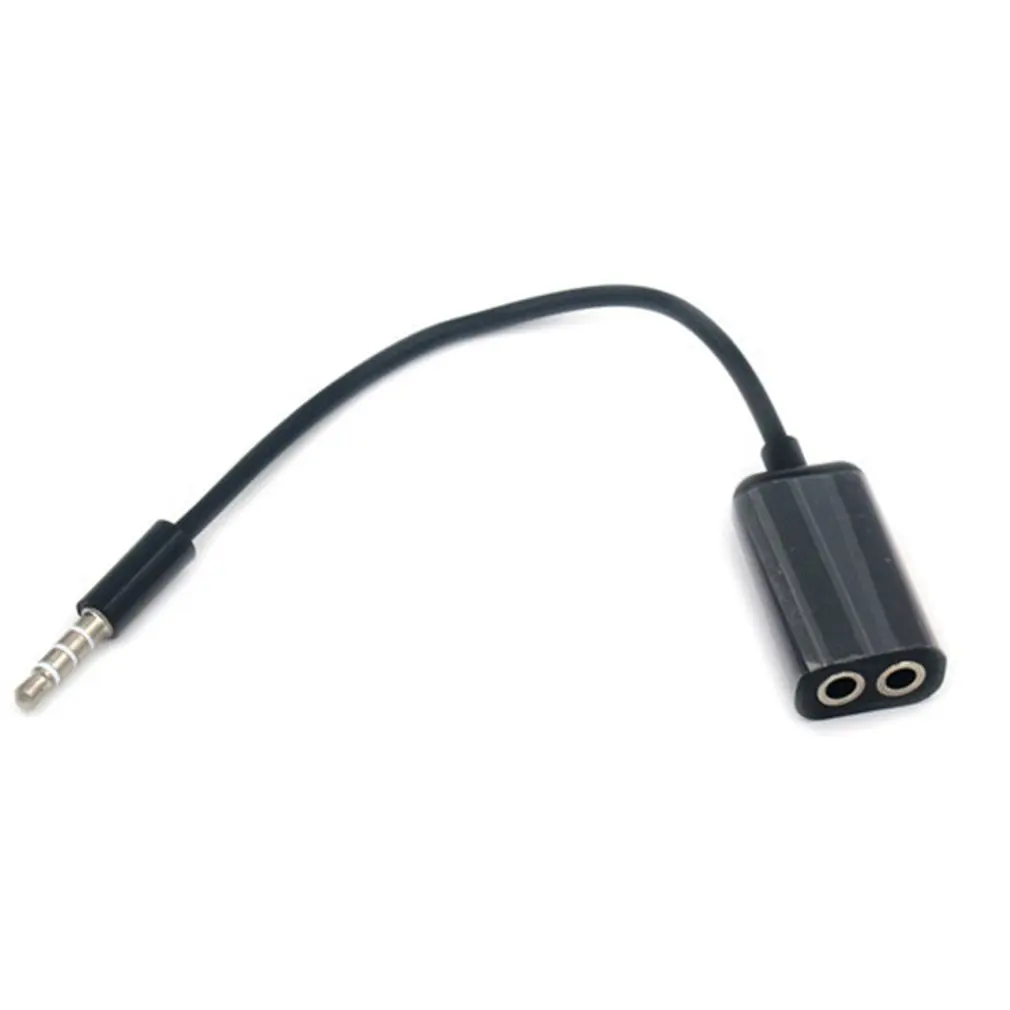 1 2 3,5 mm-es Sztereó Audio Splitter Férfi Fülhallgató Fülhallgató Mikrofon Adapter Kapcsolja be Vezeték Csatlakozó Átalakító Kép 2