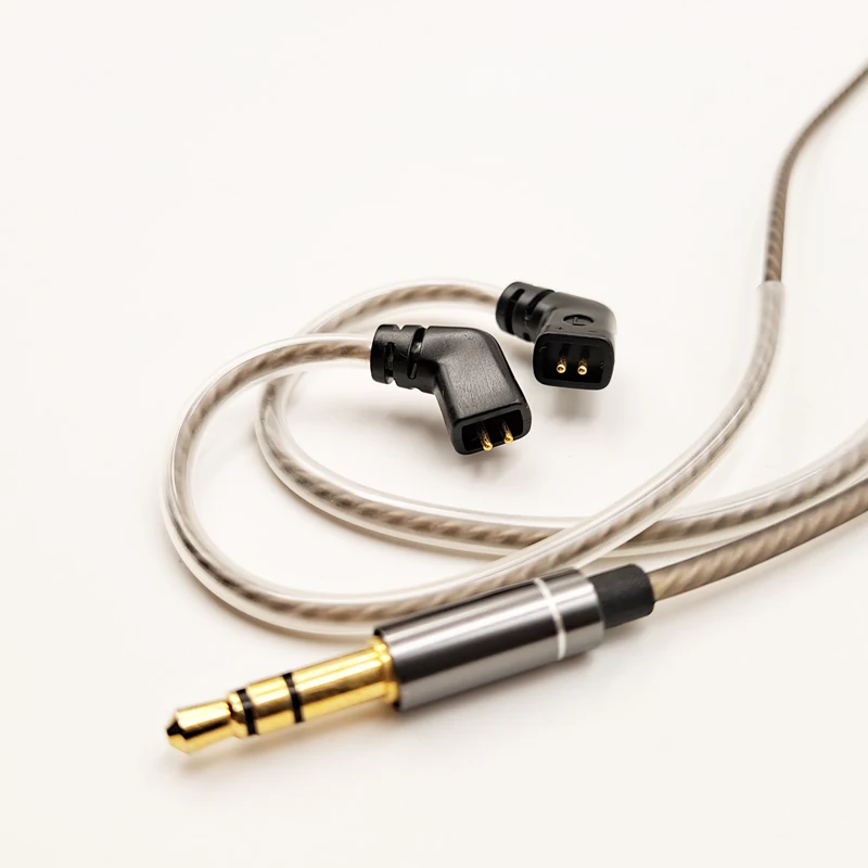 Ezüst Bevonatú Audio Kábel A mikrofon TRN V90S/VX/BA5/BA8/STM/ST1/mt1/BA15/ST2 CCA CS16/CKX/CA16/C10PRO/CA4/C12 fülhallgató Kép 2