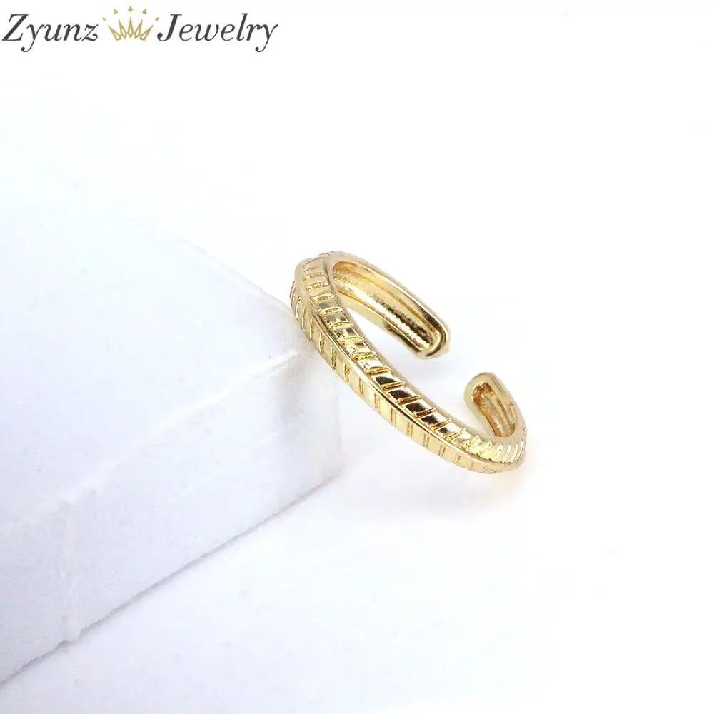 10DB, Csehország Arany színű Szív Kígyó Gyűrű Esküvői Micro Egyengetni Gyűrű A Nők koreai Stílus Geometriai Gyűrű Ékszer Kép 2