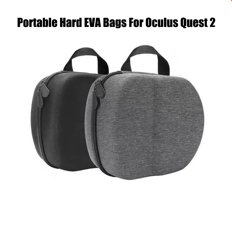 Kemény EVA Utazási Tároló Táska Oculus Quest 2 VR Headset, Hordozható, Kényelmes hordtáska VR Headset, Vezérlők, Kiegészítők Kép 2