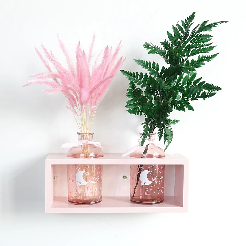 Rózsaszín Szoba Decor Mesterséges Levelek Tartósított Növény, Száraz Virág,Ajándék Aranyos Esztétikai Hálószoba Deco Diy Ház Kézműves Fél Decoracao Kép 2